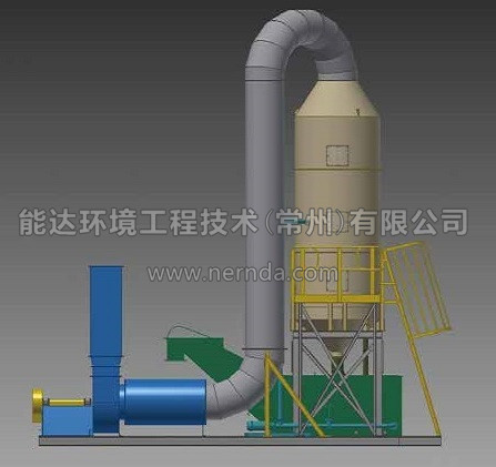 文丘里濕式除塵器設備安裝示意圖