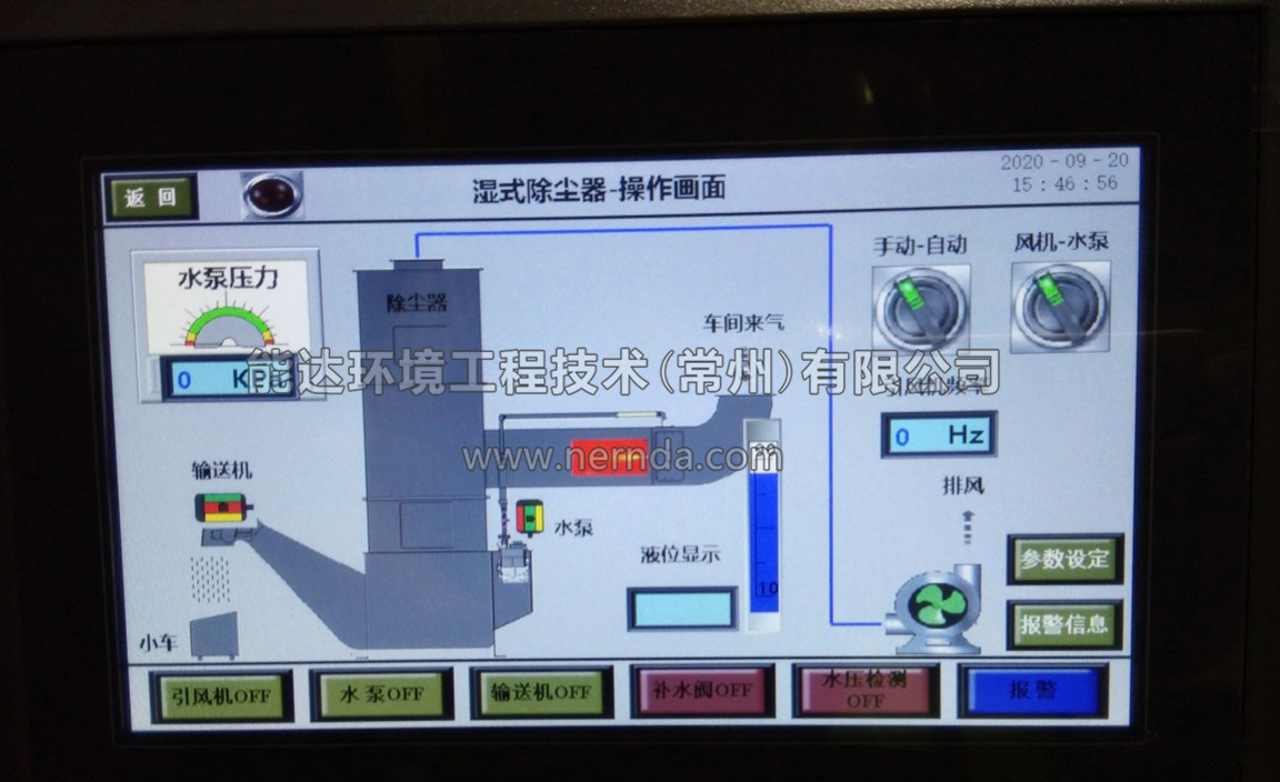 文丘里濕式除塵器設備控制方式